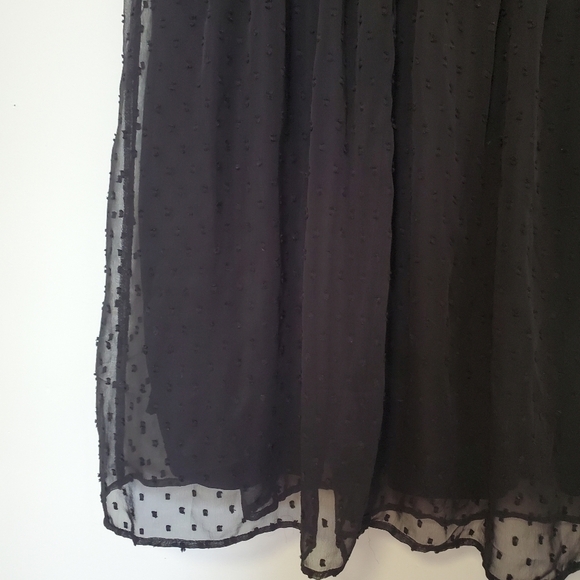 H&M Black Polka Dot Dress with frill sleeves - Picture 4 of 5